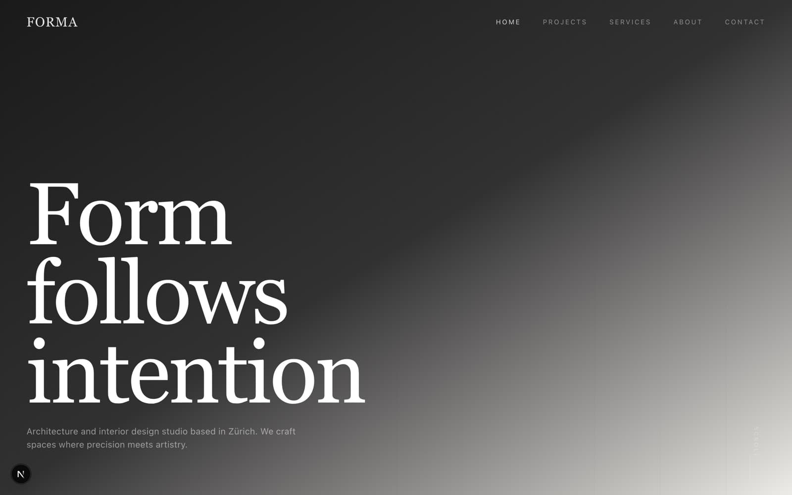 FORMA website template preview