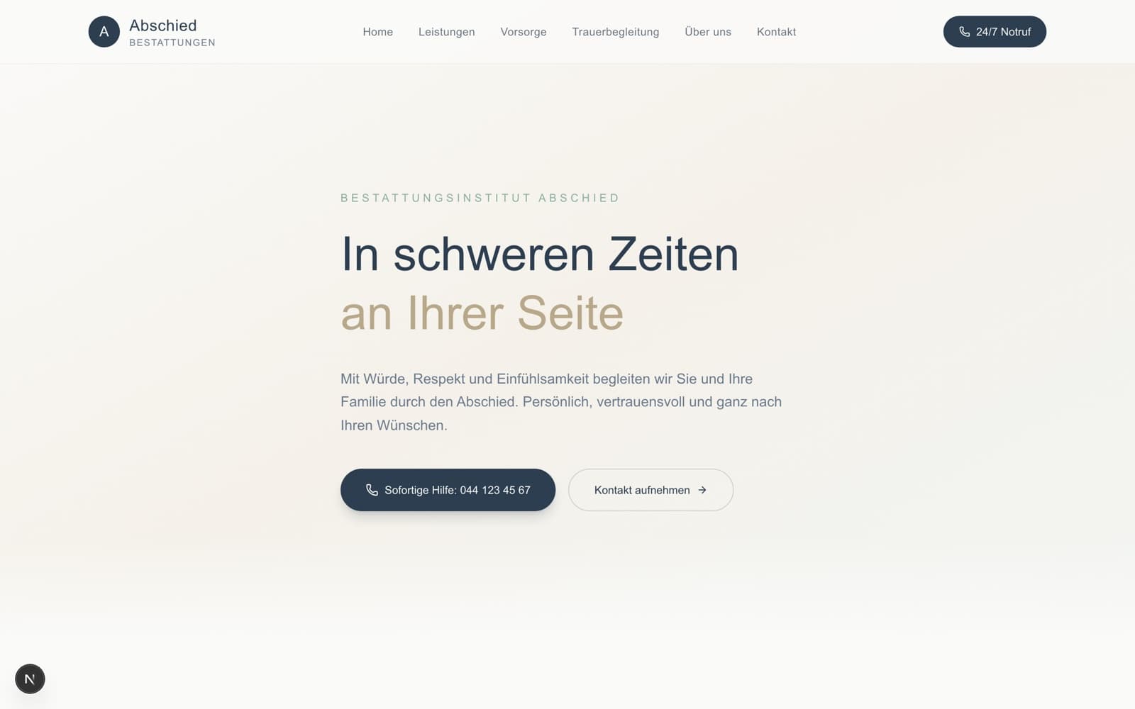 Still website template preview